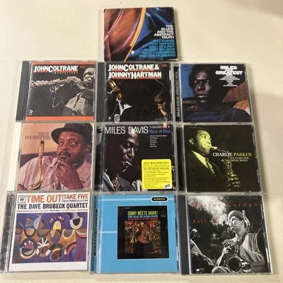 10 CD Jazz Lot Art Dexter Gordon Blue Note Miles Davis John Coltrane Ben Webster Foto 1 de 4