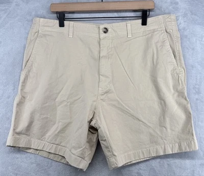 Pantalones Cortos Vineyard Vines Island Caqui Beige 5 Bolsillos Frente Plano Para Hombre Talla 38 Foto 1 de 4