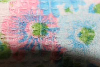 torchon essui mains vintage  fleuri - Photo 1/3