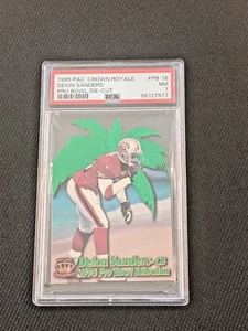 1995 Pacific Crown Royale Deion Sanders Pro Bowl Die Cut PSA 7 NM #PB-16 HOF - Picture 1 of 5