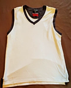 Vintage 90s Nike Golf Swoosh 18 Vest Sleeveless Shirt Mens Large White Pullover - Picture 1 of 7