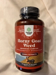 LARGER Horny Goat Weed Male Enhancement Extra Strength Complex 90ct Exp 12/25 - Picture 1 of 2