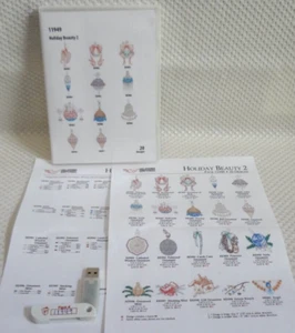 OESD 11949 Holiday Beauty 20 Embroidery Designs on USB Stick / Thumb Drive - Picture 1 of 5