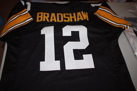 TERRY BRADSHAW #12 SEWN STITCHED CUSTOM JERSEY SB MVP HOF 1989 SIZE XL Cover
