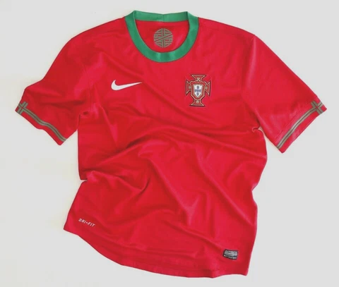PORTUGAL 2012 NIKE Dri Fit Home Football Shirt S Mens Classic Soccer Jersey Cover