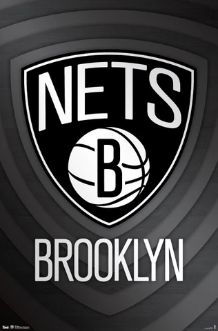 BROOKLYN NETS Official NBA Basketball Team Logo 22x34 Wall POSTER Cover