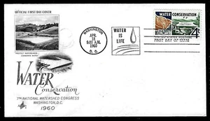 1150 4c Stamp (1960) THE CONSERVATION OF WATER FDC FROM ART CRAFT CACHETS !!! - Picture 1 of 1