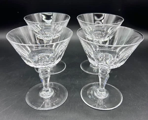Set of 4 Val Saint Lambert Balmoral 4-5/8" Champagne / Tall Sherbet Glasses - Picture 1 of 7