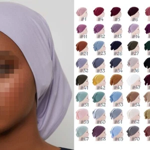 Women Inner Hijab Muslim Under Cap Jersey Bonnet Islamic Underscarf Inner Caps - Picture 1 of 122