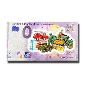 0 Euro Souvenir Banknote Museu Do Caramulo Miniaturas Portugal MEAQ 2018 Colour - Picture 1 of 3