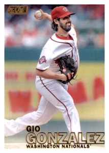 2016 Stadium Club Gold Foil Gio Gonzalez MLB Insert Parallel PWE Nationals #140 - Picture 1 of 2