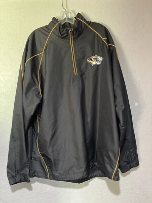 Mizzou Gear Brand Thick Jacket Mens XL   1/4 Zip  Missouri Tigers Rare Great - Image 1 of 4
