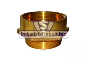 Fire Hydrant Adapter | 3"" Buchse NPT x 2-1/2"" Stecker NST/NH | Messing - Bild 1 von 3