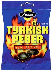 TYRKISK PEBER (Pimienta turca) caramelo x 12 bolsas 150g FAZER Finlandia *MEJOR RELACIÓN CALIDAD-PRECIO - Imagen 1 de 1