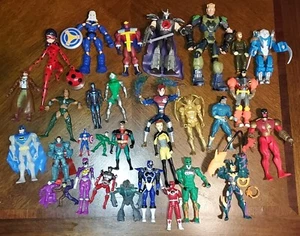 Mixed LOT of 40+ Super Hero Villains Action Figure Toys Marvel DC Power Rangers - Picture 1 of 17