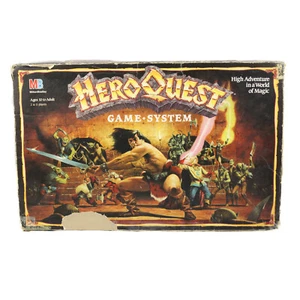 Vintage 1990 Milton Bradley Hero Quest Board Game 100% Complete - Picture 1 of 12