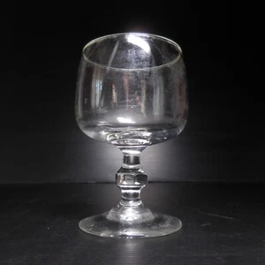 N9663 Glass To Foot Crystal Cognac Alcohol Wine Spirits France Art Deco Table - Zdjęcie 1 z 12
