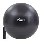 Km-Fit Gym Ball 75 Cm Fitness Ball Sports Ball Pilates Ball Yoga Ball Black