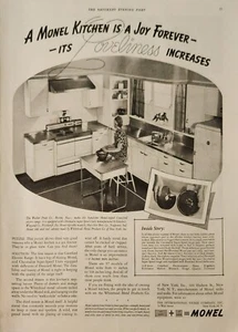 1937 The International Nickel Company Vintage Ad Monel kitchen is a joy forever - Picture 1 of 1