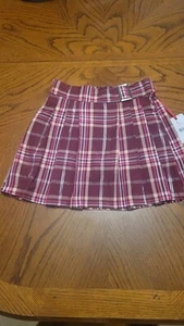 Justice Faux Wrap Kilt girls Large 12/14 Skirt New With Tags Free Shipping - Picture 1 of 3
