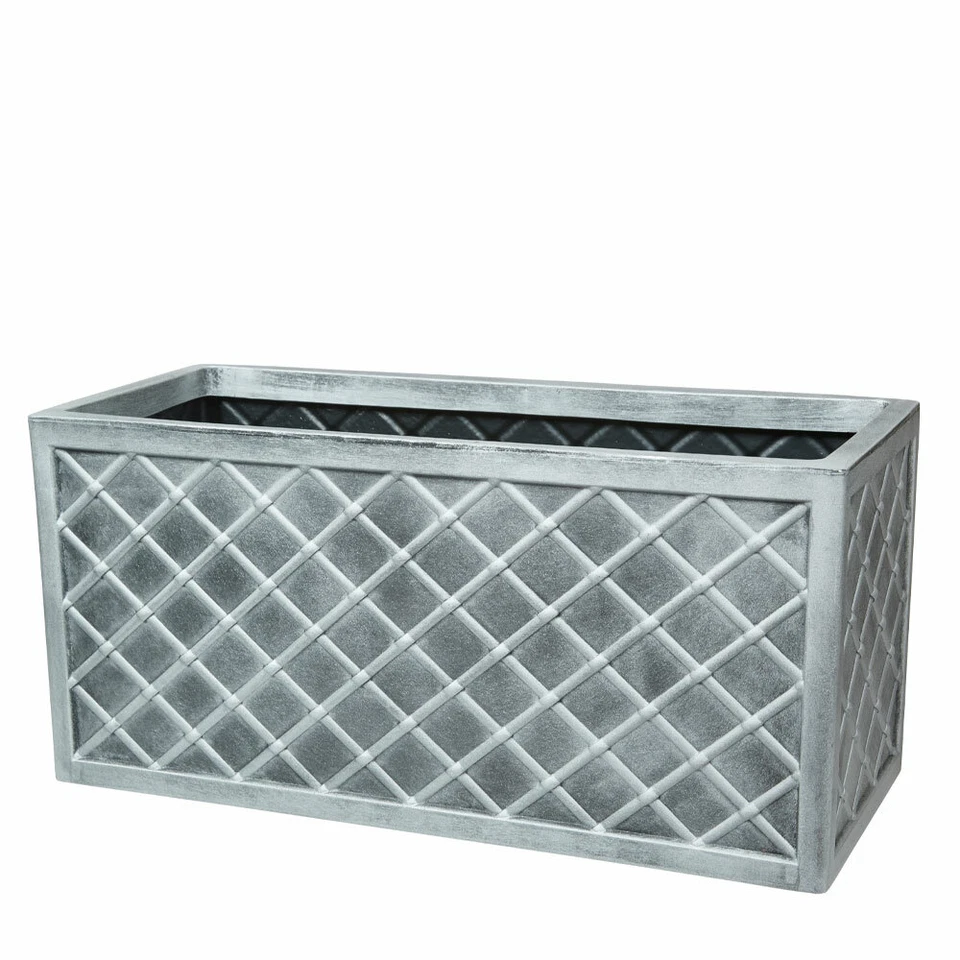 Strata Lazio Trough Planter - Pewter Grey - Image 1 of 1