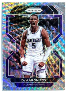 2021-22 Panini Prizm Basketball Silver Wave #148 De'Aaron Fox - Picture 1 of 2
