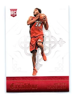 2015-16 Panini Excalibur Basketball #159 Justise Winslow Rookie RC Miami Heat - Image 1 of 2