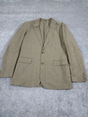 J.Crew Ludlow Sport Coat Mens 40 Long Slim Baird Mcnutt Linen Cotton Brown - Image 1 of 4