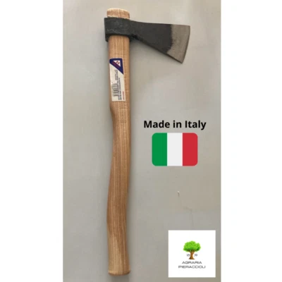 SCURE RINALDI TIPO AMERICA ART.302 N.00 LAMA ACCIAIO MANICO 45cm MADE IN ITALY - Immagine 1 di 2