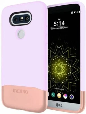 Funda Deslizante Incipio para LG G5 (Borde Cromo) -Rosa/Oro Rosa Foto 1 de 4
