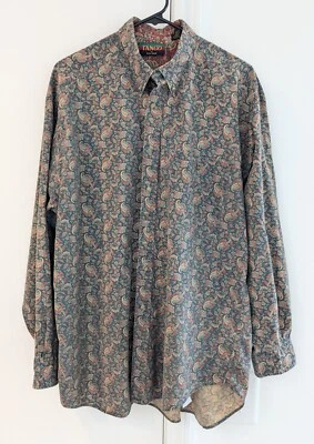 Vintage Tango by Max Raab Multicolor Paisley Button-Down Shirt Men's L - Image 1 of 4