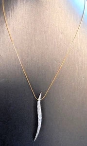 Neu im Karton Swarovski Schwan signiert gold rhodiniert 18" Halskette mit Kristall Anhänger - Bild 1 von 6