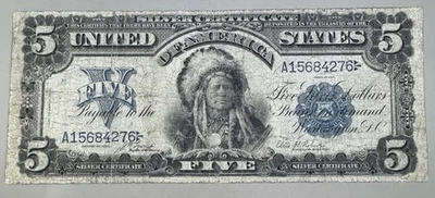 1899 $5 Chief Silver Certificate FR.271  - Image 1 of 4