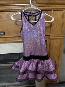 Girls WOMANS DANCE COSTUME WEISSMAN size SA Purple Sparkly Gorgeous Headpiece - Picture 1 of 7