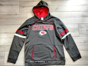 NFL Team Apparel Kansas City Chiefs Football Hoodie Pullover Jacket Large New - Picture 1 of 4
