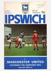 Ipswich Town v Manchester United 1972-1973 División Uno 17/02/1973 - Imagen 1 de 2