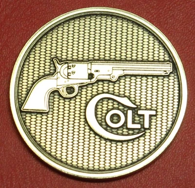 Colt Firearms 1851 Navy Model Display Case Bronze Medallion - Image 1 of 2