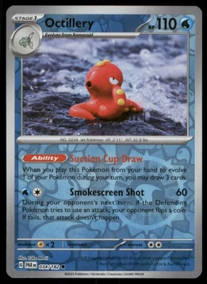 Octillery 034/182 Reverse Holo SV04: Paradox Rift  NM - Image 1 of 2