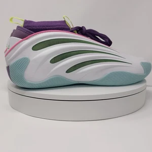 Jalen Williams x adidas Harden 9 PE Size 12.5 White Lucid Lime Pink SC#JQ4003 - Picture 1 of 13