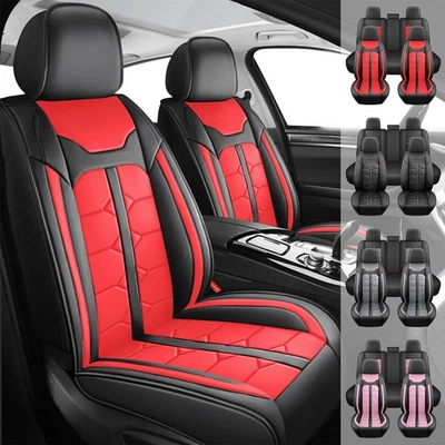 Car Seat Covers  For Kia K5 Forte Pu Leather 5-Seat Front Rear Luxury Full Set - Image 1 of 4
