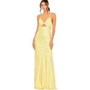 IEENA FOR MAC DUGGAL Maxikleid buttergelb Twist Front - Bild 1 von 8