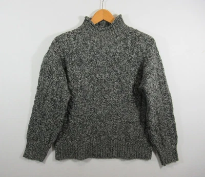 Suéter LL Bean 1912 Heritage Lana Mezcla Alpaca Cuello Simulado Mujer Pequeño Gris jaspeado Foto 1 de 4