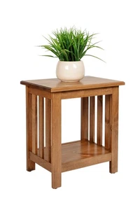 Mission Style Pine End Table, Handcrafted, Wood, Amish, Made in USA - Picture 1 of 10
