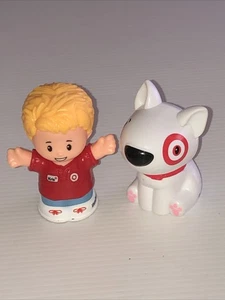 Fisher Price Little People Zielscheibe weißes Haustier Hund Spot roter Kreis & Mitarbeiter - Bild 1 von 2