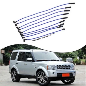 Blue 8mm Dual Silicon HT Leads Compatible with For Land Rover V8 Models - Picture 1 of 12