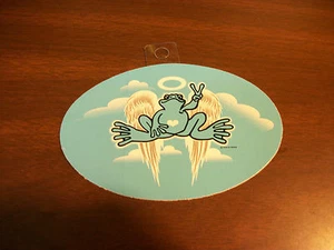 NEU PEACE FRÖSCHE BABY BLAUER ENGEL AUFKLEBER - Bild 1 von 1