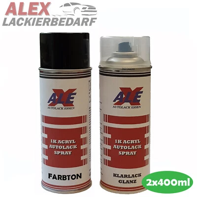 Autolack Spray für Ford Polar Silber Metallic + Klarlack 2x400ml Spraydose - Bild 1 von 2