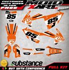 Custom Decals For Ktm Sx 85 2018 - 2022 Models Glow Style Full Sticker Kit Decal