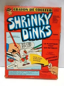 NOS 1978 SHRINKY DINKS FRENCH VERSION PACKAGING SEALED KIT SET RARE - Picture 1 of 7
