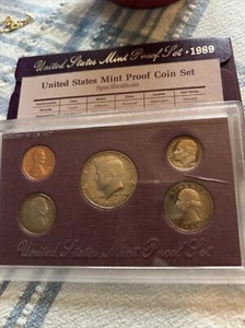 1989 Clad Proof Set U.S. Mint Original Government Packaging OGP - Picture 1 of 2